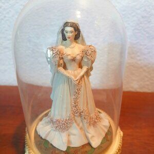 Gone With The Wind Glass Dome Figurine "Scarlett's Betrothal"